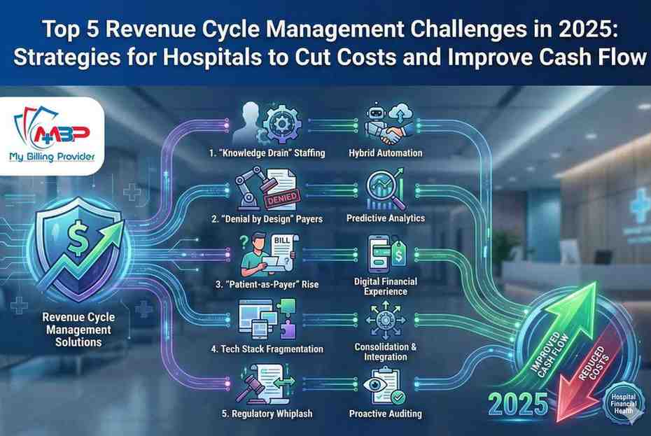5 RCM Challenges in 2025 & Cost-Saving Strategies for Hospitals